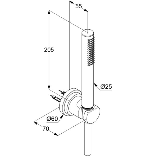 bộ dây bát sen Kludi 2085005-15 Nova Fonte