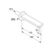 Bản vẽ kĩ thuật Đầu xả nước cấp cho bồn tắm Kludi 4860005 Zenta SL