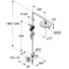 Bản vẽ kĩ thuật Sen cây tắm nhiệt độ Kludi 6709205-00 Fresline