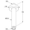 Bản vẽ kĩ thuật Thanh treo bát sen Kludi 6651539-00 A-QA