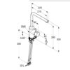 Bản vẽ kĩ thuật Vòi rửa chậu bếp Kludi 428143977 L-ine New